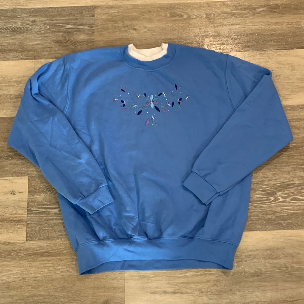 Vintage blue grandma crewneck sweatshirt